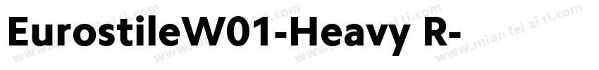 EurostileW01-Heavy R字体转换
